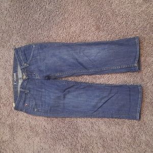 Hudson Crop Capri Flap Pocket Stretch Jeans